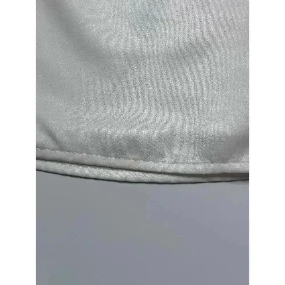 Altar’d State White Feather Trimmed Satin Mini Dress Size Medium Bridal - Picture 10 of 10